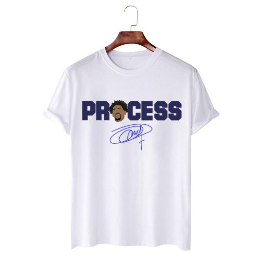 Process Joel Embiid Signature Philadelphia 76ers NBA Basketball Unisex T-Shirt