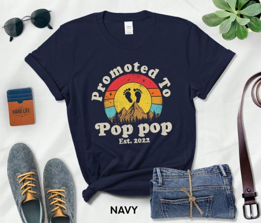 Promoted To Pop Pop Est 2022 Happy Father’s Day Unisex T-Shirt