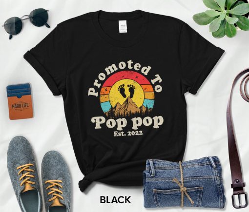 Promoted To Pop Pop Est 2022 Happy Father’s Day Unisex T-Shirt