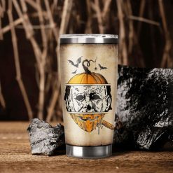 Pumpkin Leather Mask Stainless Steel Cup