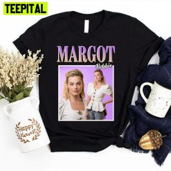 Purple Vintage Style Margot Robbie Unisex T-Shirt