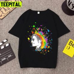 Rainbow Portrait King Of Pop Michael Jackson Unisex T-Shirt