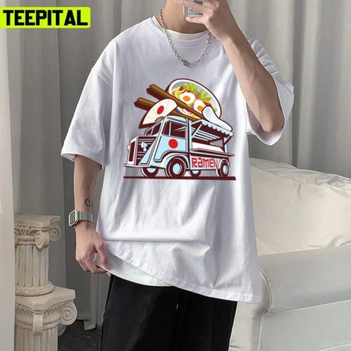 Ramen Noodles Chibi Animation Design Unisex T-Shirt