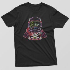 Reality Glitch Astro Goldfish Bowl Mens T-Shirt