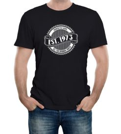 Reality Glitch EST 1973 Birthday Celebration Mens T-Shirt