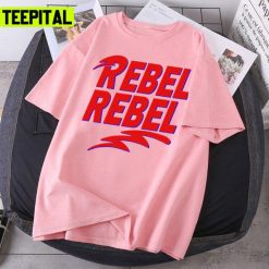 Rebel Rebel Glitter Design Unisex T-Shirt