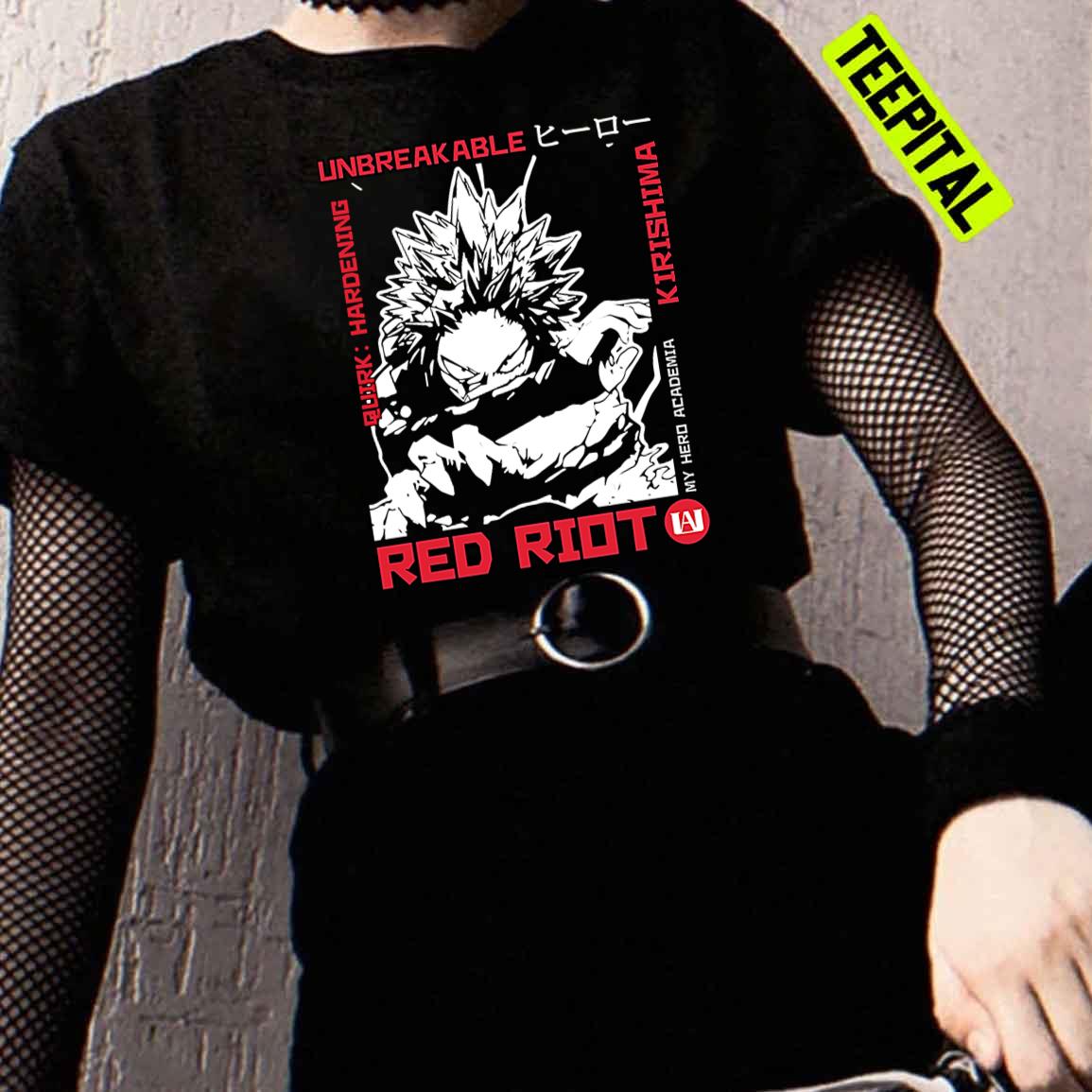 my hero academia kirishima shirt