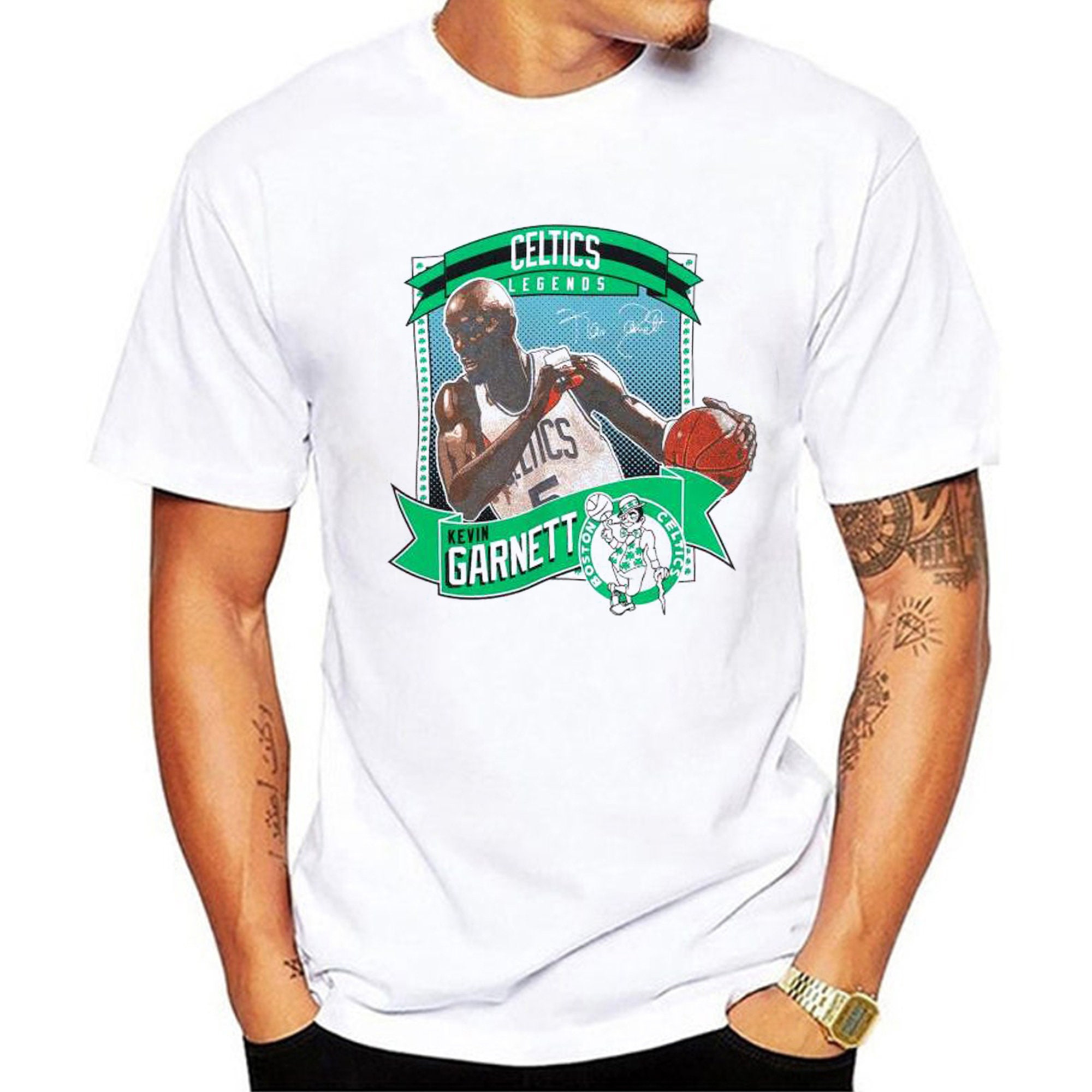 Retro Kevin Garnett Boston Celtics Basketball Unisex T-Shirt