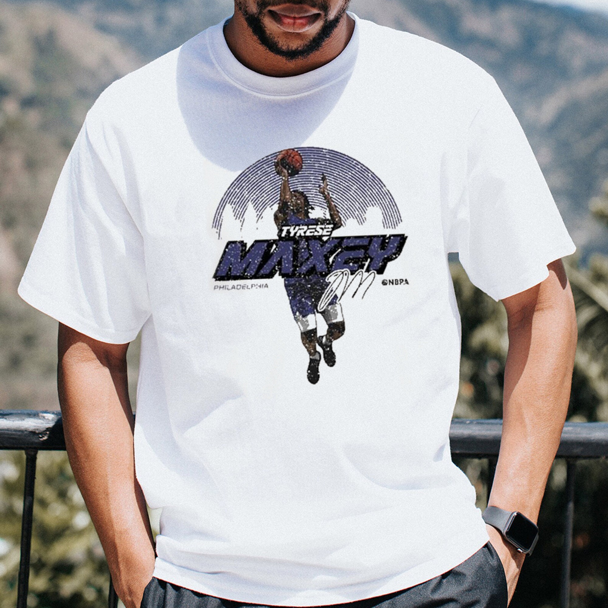 Retro Style Tyrese Maxey Mad Philadelphia 76ers NBA Basketball Unisex T-Shirt