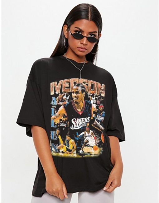 Retro Vintage Allen Iverson The Answer Philadelphia 76ers NBA Basketball Unisex T-Shirt