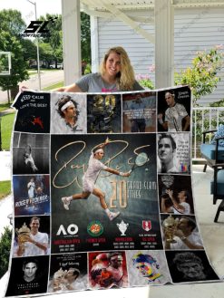 Roger Federer Quilt Blanket