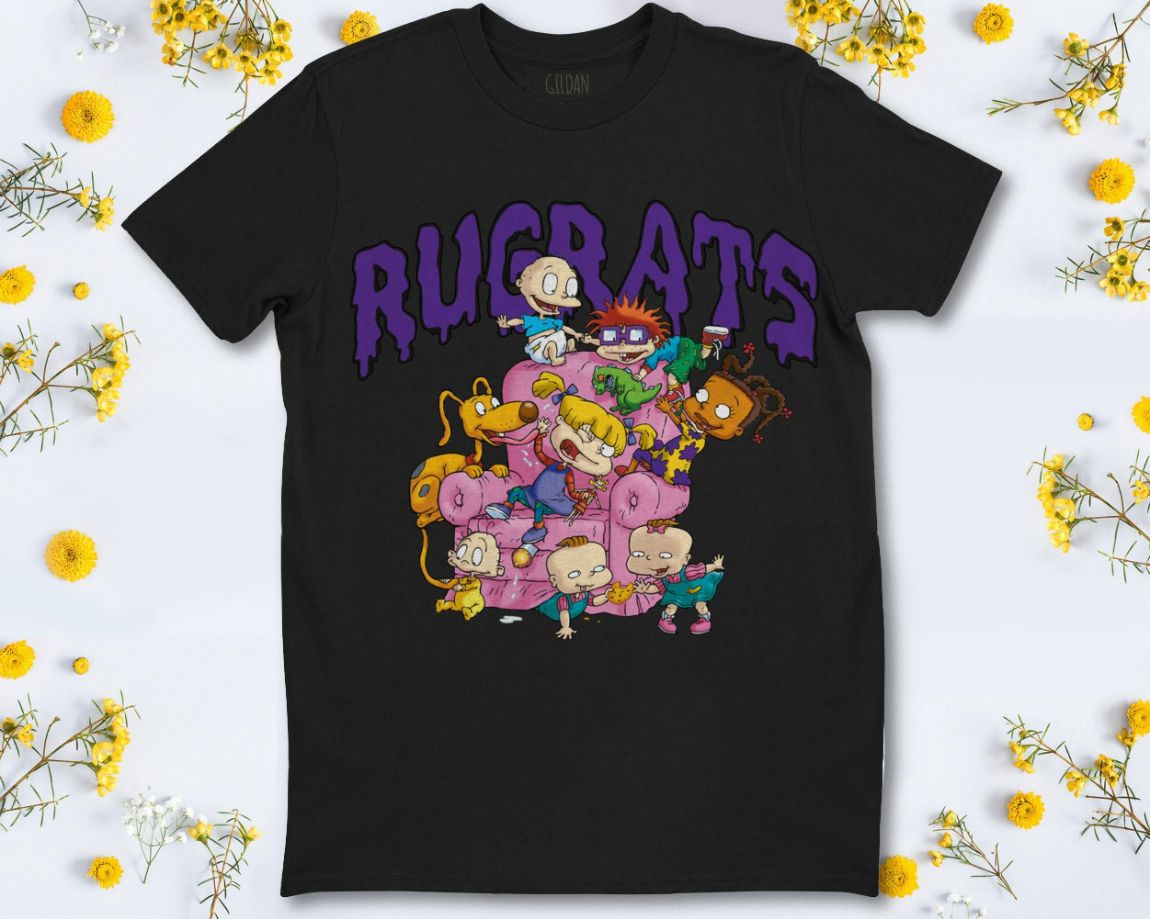 Rugrats 90s Rewind Pink Couch T Shirt