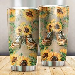 Running Shoes Sunflower Stainless Steel Cup