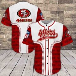 San Francisco 49ers Personalized 3d Baseball Jersey 3