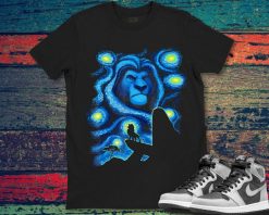 Scar The Lion King Blue Art Disney Unisex Gift T-Shirt