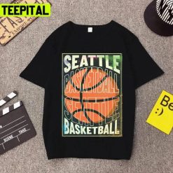 Seattle Basketball Ball Graphic Design Unisex T-Shirt