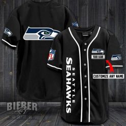 Seattle Seahawks Personalized Custom Name For You Baseball Jersey