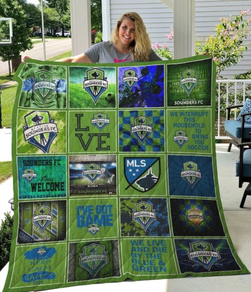 Seattle Sounders Quilt Blanket