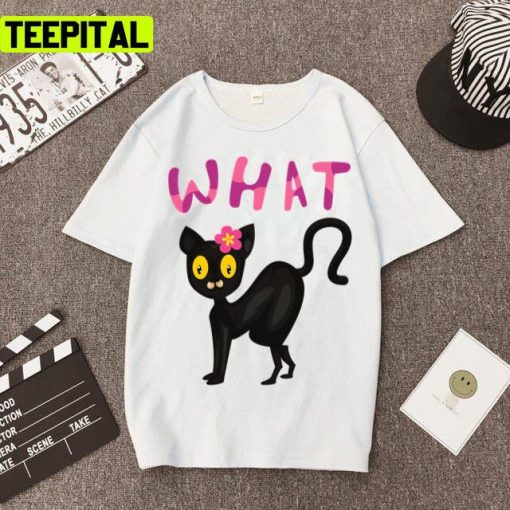 Shocked Cat Twitter Meme Design Unisex T-Shirt