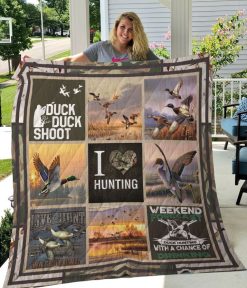 Shoot Hunting Dump Quilt Blanket