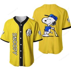 Snoopy Personalized 3d Baseball Jersey