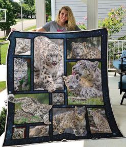 Snow Leopard And Leopard Baby Quilt Blanket