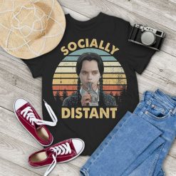 Socially Distant Funny Vintage T-Shirt