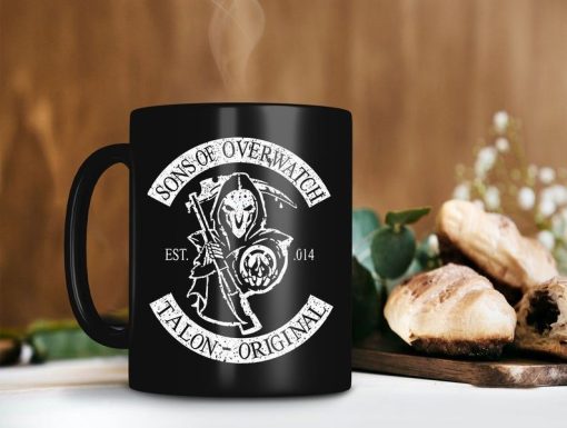 Sons Of Overwatch Talon Original Mug Overwatch Lover Mug Overwatch Coffee Mug Dungeon Video Game Premium Sublime Ceramic Coffee Mug Black