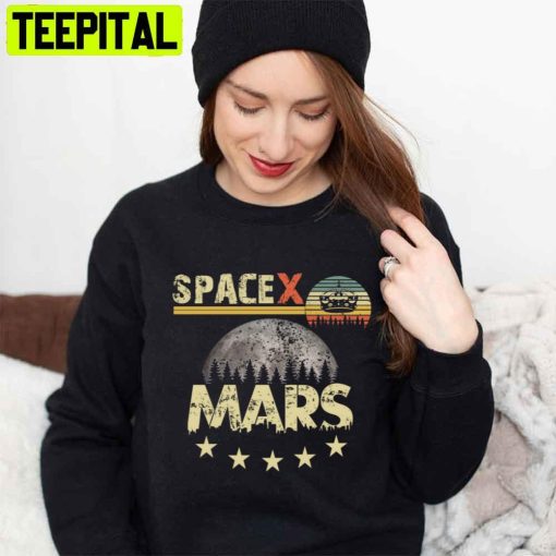 Space X Mars Vintage Unisex T-Shirt