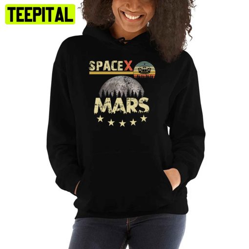 Space X Mars Vintage Unisex T-Shirt