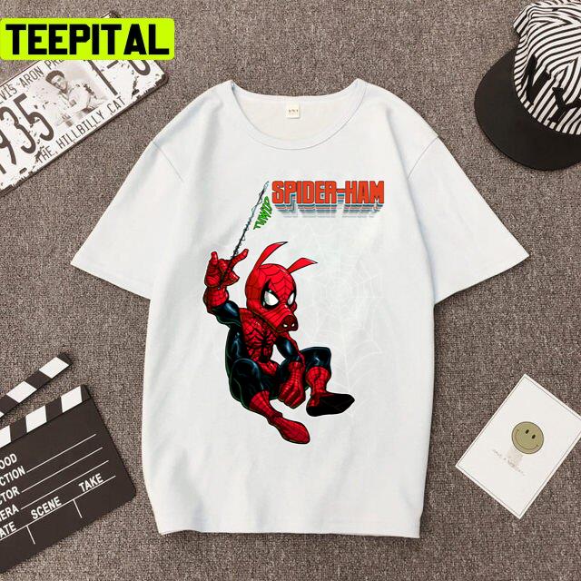 Spiderman Cute Pig Version Illustration Unisex T-Shirt
