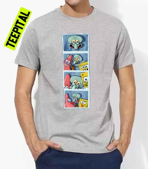 Squidward Spongebob And Patrick Unisex T-Shirt