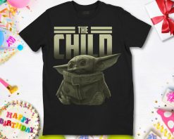 Star Wars Baby Yoda The Mandalorian The Child Portrait T-Shirt