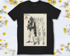 Star Wars Boba Fett Bounty Hunter Mandalorian Poster T-Shirt
