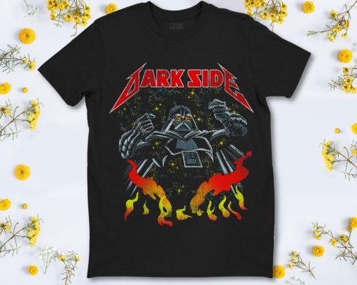 Star Wars Darth Vader Heavy Metal Flames T-Shirt