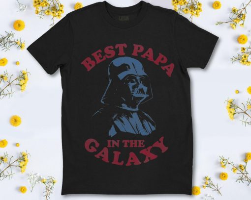 Star Wars Darth Vader Retro Best Papa Graphic T-Shirt