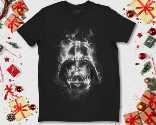 Star Wars Darth Vader Smoke Graphic Christmas Unisex T-Shirt