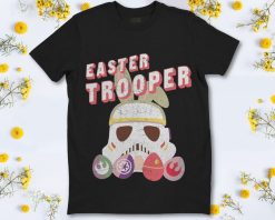 Star Wars Easter Storm Trooper With Logo Eggs T-Shirt
