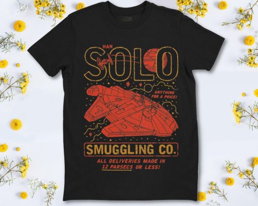 Star Wars Han Solo Smuggling Co Poster T-Shirt