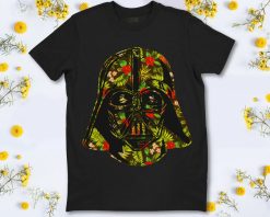 Star Wars Hawaiian Print Darth Vader Helmet Graphic T-Shirt