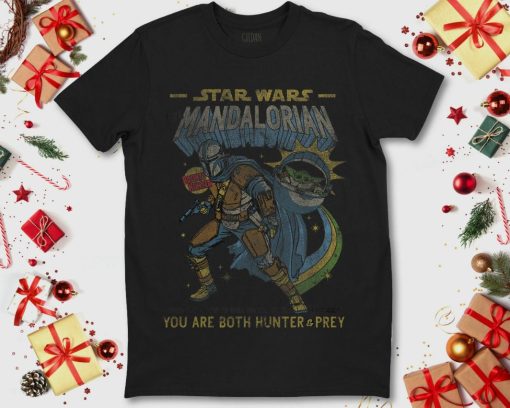 Star Wars Mandalorian Comic Poster Graphic T-Shirt