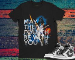 Star Wars May The Fourth Be With You Vintage Movie Poster Unisex Gift T-Shirt