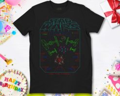 Star Wars Space Fight Vintage Arcade Graphic T-Shirt