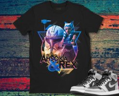 Star Wars The Clone Wars Ahsoka  Rex Triangle Portrait  Unisex Gift T-Shirt