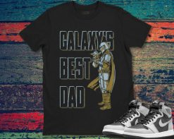 Star Wars The Mandalorian  Grogu Fathers Day Galaxy Best Dad Unisex T-Shirt