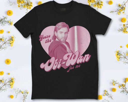 Star Wars Valentines Obi-Wan For Me Heart Portrait T-Shirt