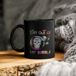 Stay Out Of My Bubble Sugar Skulls Ceramic Coffee Mug