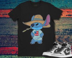 Stitch Disney Lilo and Stitch Americana Graphic Unisex Gift T-Shirt