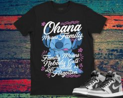 Stitch Disney Lilo and Stitch Day Ohana Means Family Unisex Gift T-Shirt