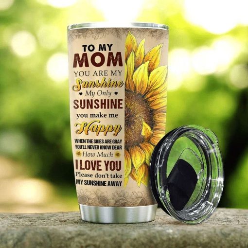 Sunflower Mom Stainless Steel Cup